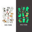 Luminous Children's Glow Tattoo Set Dino Pirate Unicorn Mermaid Luminous Children's Glow Tattoo Set Dino Pirate Unicorn Mermaid