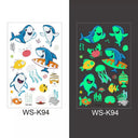 Luminous Children's Glow Tattoo Set Dino Pirate Unicorn Mermaid Luminous Children's Glow Tattoo Set Dino Pirate Unicorn Mermaid