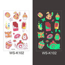Luminous Children's Glow Tattoo Set Dino Pirate Unicorn Mermaid Luminous Children's Glow Tattoo Set Dino Pirate Unicorn Mermaid