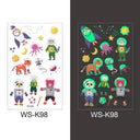 Luminous Children's Glow Tattoo Set Dino Pirate Unicorn Mermaid Luminous Children's Glow Tattoo Set Dino Pirate Unicorn Mermaid