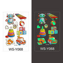 Luminous Children's Glow Tattoo Set Dino Pirate Unicorn Mermaid Luminous Children's Glow Tattoo Set Dino Pirate Unicorn Mermaid