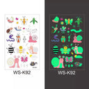 Luminous Children's Glow Tattoo Set Dino Pirate Unicorn Mermaid Luminous Children's Glow Tattoo Set Dino Pirate Unicorn Mermaid