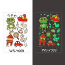 Luminous Children's Glow Tattoo Set Dino Pirate Unicorn Mermaid Luminous Children's Glow Tattoo Set Dino Pirate Unicorn Mermaid