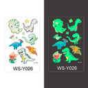 Luminous Children's Glow Tattoo Set Dino Pirate Unicorn Mermaid Luminous Children's Glow Tattoo Set Dino Pirate Unicorn Mermaid