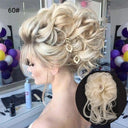 LUPU Curly Synthetic Hair Bun Chignon Scrunchy for Women LUPU Curly Synthetic Hair Bun Chignon Scrunchy for Women