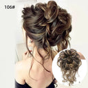 LUPU Curly Synthetic Hair Bun Chignon Scrunchy for Women LUPU Curly Synthetic Hair Bun Chignon Scrunchy for Women
