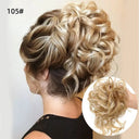 LUPU Curly Synthetic Hair Bun Chignon Scrunchy for Women LUPU Curly Synthetic Hair Bun Chignon Scrunchy for Women
