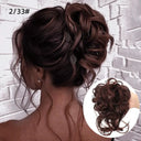 LUPU Curly Synthetic Hair Bun Chignon Scrunchy for Women LUPU Curly Synthetic Hair Bun Chignon Scrunchy for Women