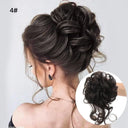 LUPU Curly Synthetic Hair Bun Chignon Scrunchy for Women LUPU Curly Synthetic Hair Bun Chignon Scrunchy for Women