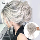 LUPU Curly Synthetic Hair Bun Chignon Scrunchy for Women LUPU Curly Synthetic Hair Bun Chignon Scrunchy for Women