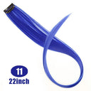 LUPU Rainbow Hair Extensions: Vibrant Synthetic Highlights 22 Inch LUPU Rainbow Hair Extensions: Vibrant Synthetic Highlights 22 Inch