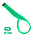 LUPU Rainbow Hair Extensions: Vibrant Synthetic Highlights 22 Inch LUPU Rainbow Hair Extensions: Vibrant Synthetic Highlights 22 Inch