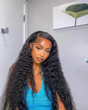 Luxe Deep Wave Brazilian Curly Remy Hair Lace Front Wig Luxe Deep Wave Brazilian Curly Remy Hair Lace Front Wig