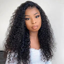 Luxe Deep Wave Brazilian Curly Remy Hair Lace Front Wig Luxe Deep Wave Brazilian Curly Remy Hair Lace Front Wig