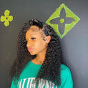 Luxe Deep Wave Brazilian Curly Remy Hair Lace Front Wig Luxe Deep Wave Brazilian Curly Remy Hair Lace Front Wig