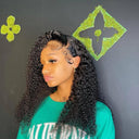 Luxe Deep Wave Brazilian Curly Remy Hair Lace Front Wig Luxe Deep Wave Brazilian Curly Remy Hair Lace Front Wig