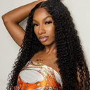 Luxe Deep Wave Brazilian Curly Remy Hair Lace Front Wig Luxe Deep Wave Brazilian Curly Remy Hair Lace Front Wig