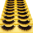 Luxurious 3D Mink False Eyelashes Variety Pack 10 Pairs Luxurious 3D Mink False Eyelashes Variety Pack 10 Pairs