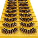 Luxurious 3D Mink False Eyelashes Variety Pack 10 Pairs Luxurious 3D Mink False Eyelashes Variety Pack 10 Pairs