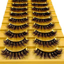 Luxurious 3D Mink False Eyelashes Variety Pack 10 Pairs Luxurious 3D Mink False Eyelashes Variety Pack 10 Pairs