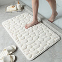 Luxurious Memory Foam Cobblestone Bath Mat for Comfort Luxurious Memory Foam Cobblestone Bath Mat for Comfort