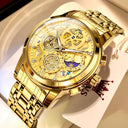 Luxury Gold Skeleton Watch for Men Waterproof Quartz Timepiece Luxury Gold Skeleton Watch for Men Waterproof Quartz Timepiece