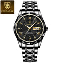 Luxury Men's Luminous Date Week Stainless Steel Watch Luxury Men's Luminous Date Week Stainless Steel Watch