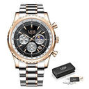 Luxury Men Quartz Chronograph Wristwatch Waterproof Design Luxury Men Quartz Chronograph Wristwatch Waterproof Design