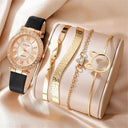 Luxury Women's Quartz Watch Set Elegant Analog Timepiece Luxury Women's Quartz Watch Set Elegant Analog Timepiece