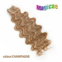 Magicae Ombre to Blonde Hair Extensions 30 Inch Wave Ponytail Magicae Ombre to Blonde Hair Extensions 30 Inch Wave Ponytail