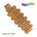 Magicae Ombre to Blonde Hair Extensions 30 Inch Wave Ponytail Magicae Ombre to Blonde Hair Extensions 30 Inch Wave Ponytail