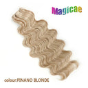 Magicae Ombre to Blonde Hair Extensions 30 Inch Wave Ponytail Magicae Ombre to Blonde Hair Extensions 30 Inch Wave Ponytail