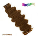 Magicae Ombre to Blonde Hair Extensions 30 Inch Wave Ponytail Magicae Ombre to Blonde Hair Extensions 30 Inch Wave Ponytail