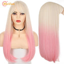 MEIFAN Lolita Wig: Vibrant Ombre Pink Cosplay Hairpiece MEIFAN Lolita Wig: Vibrant Ombre Pink Cosplay Hairpiece