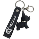 French Bulldog Leather Keychain Stylish Accessory for Men French Bulldog Leather Keychain Stylish Accessory for Men