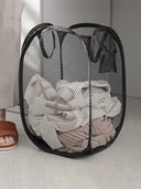 Mesh Laundry Basket Organizer for Clothes Storage and Travel Mesh Laundry Basket Organizer for Clothes Storage and Travel