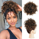Messy Bun Hair Extension Curly Wave Glamour Style Accessory Messy Bun Hair Extension Curly Wave Glamour Style Accessory