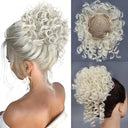 Messy Bun Hair Extension Curly Wave Glamour Style Accessory Messy Bun Hair Extension Curly Wave Glamour Style Accessory