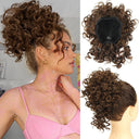 Messy Bun Hair Extension Curly Wave Glamour Style Accessory Messy Bun Hair Extension Curly Wave Glamour Style Accessory
