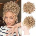 Messy Bun Hair Extension Curly Wave Glamour Style Accessory Messy Bun Hair Extension Curly Wave Glamour Style Accessory