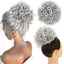 Messy Bun Hair Extension Curly Wave Glamour Style Accessory Messy Bun Hair Extension Curly Wave Glamour Style Accessory