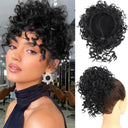 Messy Bun Hair Extension Curly Wave Glamour Style Accessory Messy Bun Hair Extension Curly Wave Glamour Style Accessory