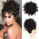 Messy Bun Hair Extension Curly Wave Glamour Style Accessory Messy Bun Hair Extension Curly Wave Glamour Style Accessory