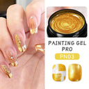 Metallic Flower Drawing Gel for UV Nail Art Designs 5ml Metallic Flower Drawing Gel for UV Nail Art Designs 5ml
