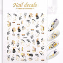 Metallic Nail Art Stickers Trendy 3D Strip Tape Designs Metallic Nail Art Stickers Trendy 3D Strip Tape Designs