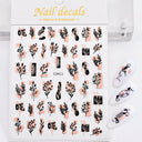 Metallic Nail Art Stickers Trendy 3D Strip Tape Designs Metallic Nail Art Stickers Trendy 3D Strip Tape Designs