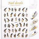 Metallic Nail Art Stickers Trendy 3D Strip Tape Designs Metallic Nail Art Stickers Trendy 3D Strip Tape Designs