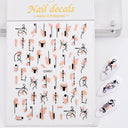 Metallic Nail Art Stickers Trendy 3D Strip Tape Designs Metallic Nail Art Stickers Trendy 3D Strip Tape Designs