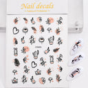 Metallic Nail Art Stickers Trendy 3D Strip Tape Designs Metallic Nail Art Stickers Trendy 3D Strip Tape Designs
