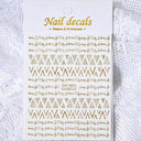 Metallic Nail Art Stickers Trendy 3D Strip Tape Designs Metallic Nail Art Stickers Trendy 3D Strip Tape Designs